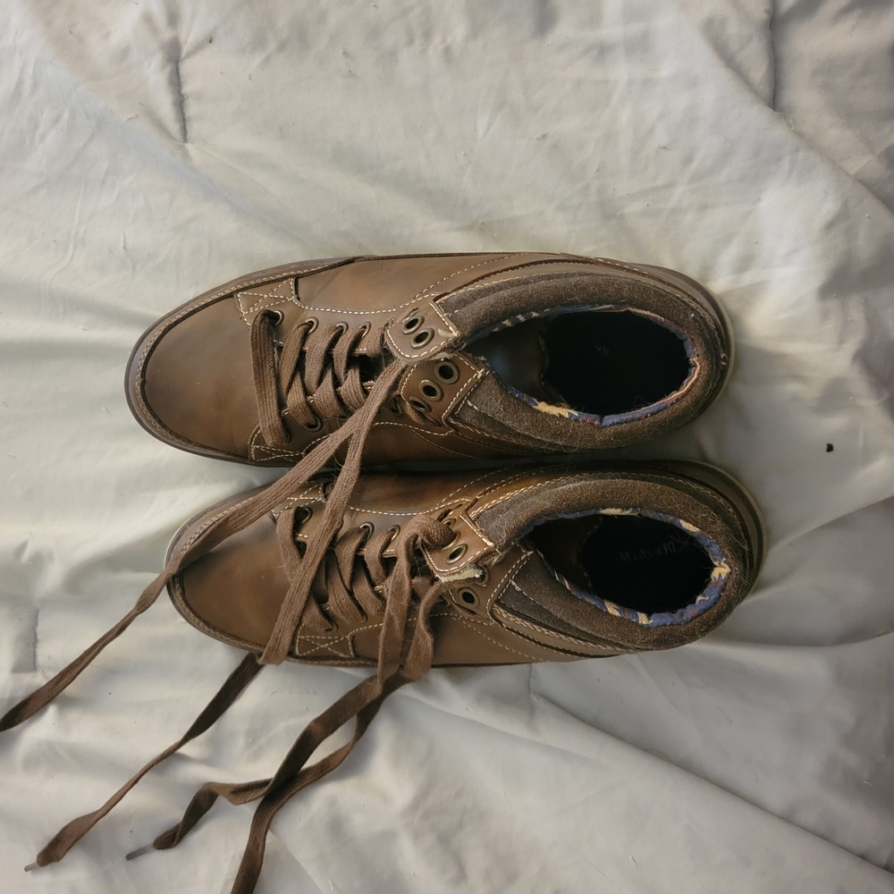 Men's Brown Leather Sneakers